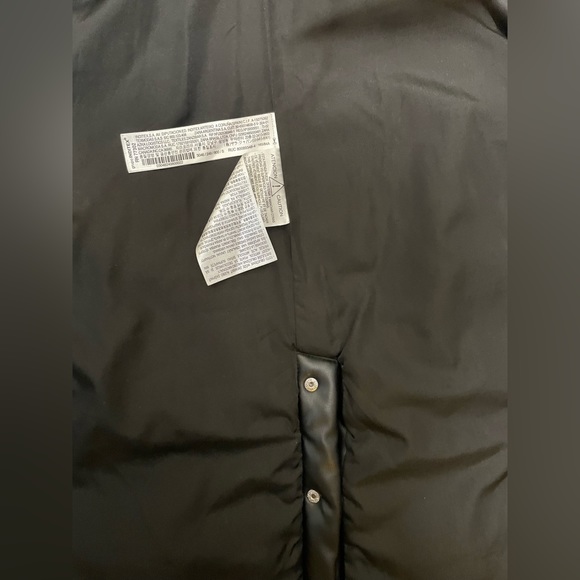 Zara black vegan (faux) leather puffer vest. Excellent condition. - Picture 8 of 15
